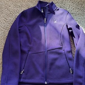 Like new Spyder Core full zip jacket purple